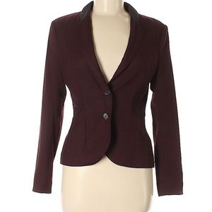 h&m blazer dark purple
